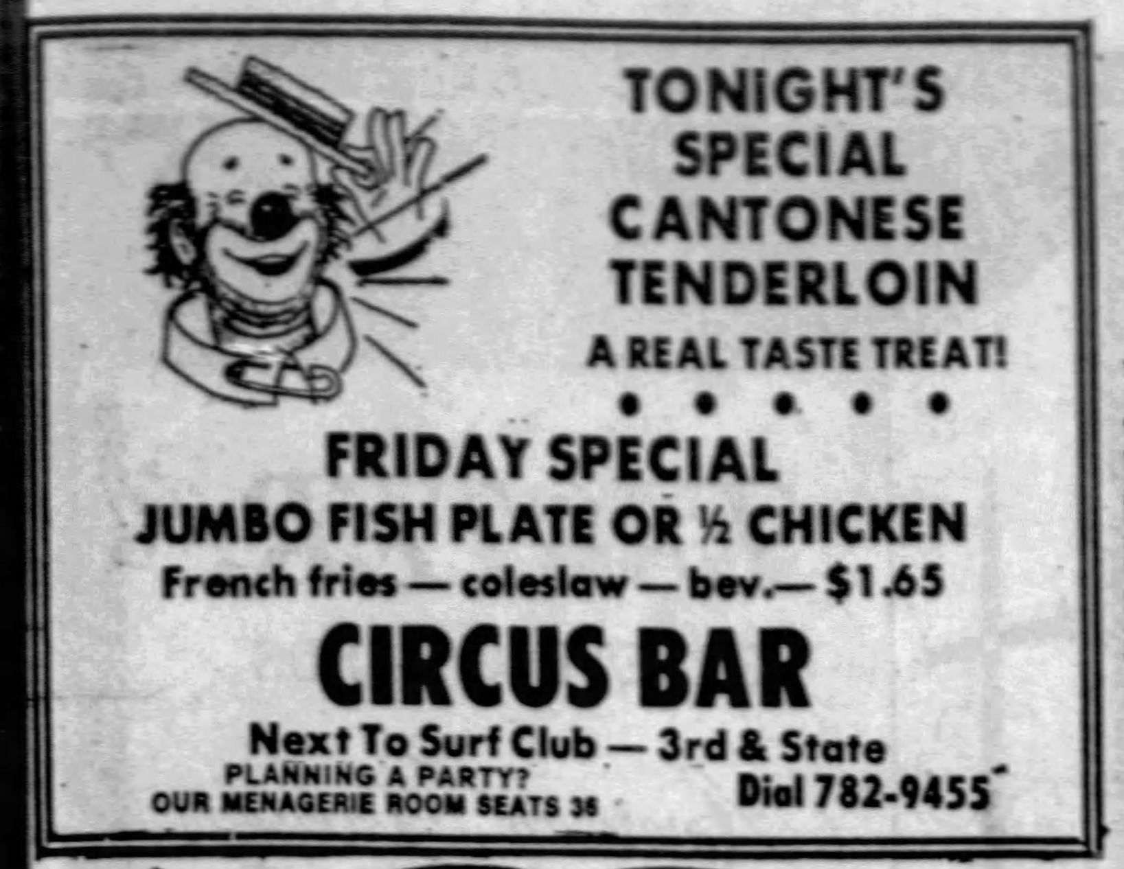 1973: Circus Bar